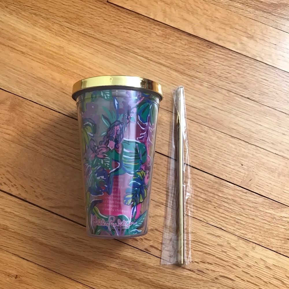 Lilly Pulitzer GWP Travel Tumbler: 18.2 Fluid Ounce